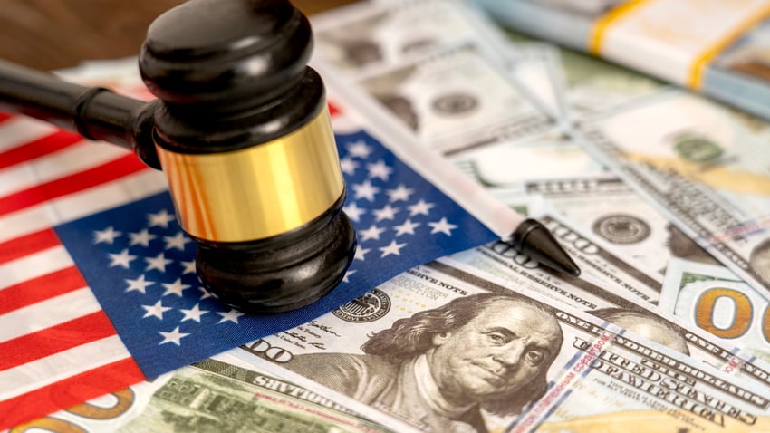 Gavel on Dollars
